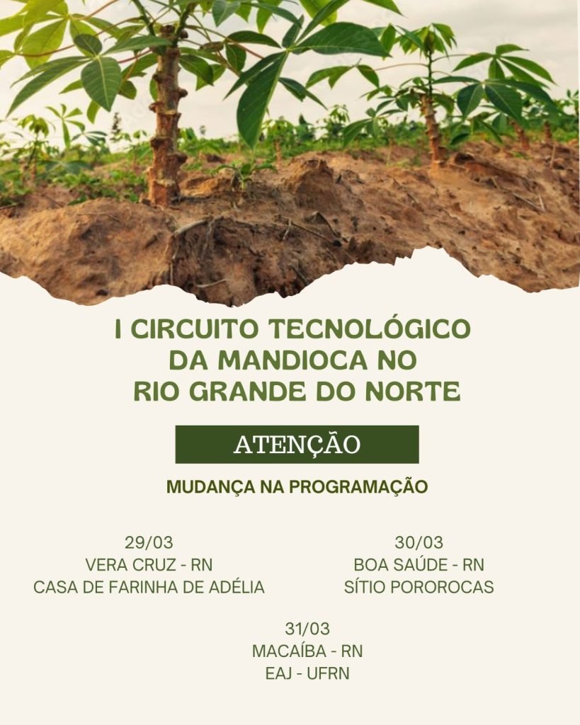 Lucena participa do I Circuito Tecnológico da Mandioca no Rio Grande do Norte