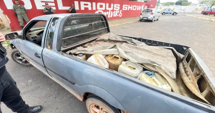 Jovem é preso com mais de mil litros de combustível desviado durante operação