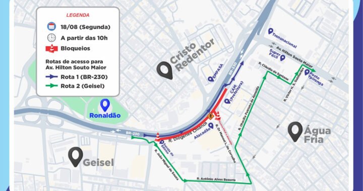 DER-PB inicia nova etapa das obras no Viaduto Prefeito Luciano Agra e faz interdição temporária em Água Fria
