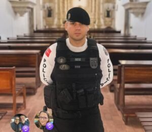 Capitão-PM Urquiza recebe felicitações da gestão do prefeito Léo Bandeira, após promoção concedida pelo Governo do Estado